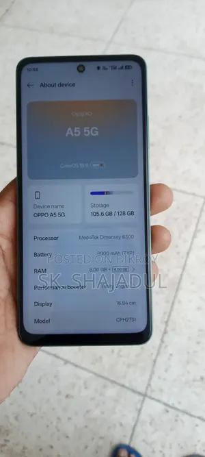 Oppo A5 5G 128 GB Green