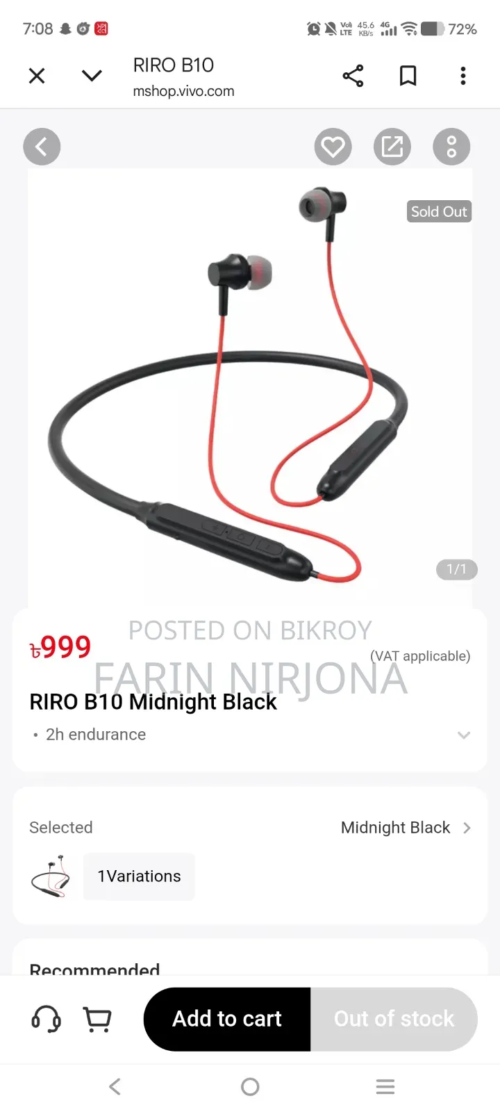 Bluetooth Headphone