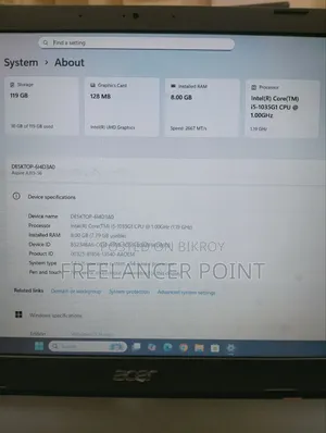 Laptop Acer Aspire A315 21 8GB Intel Core I5 SSD 128GB