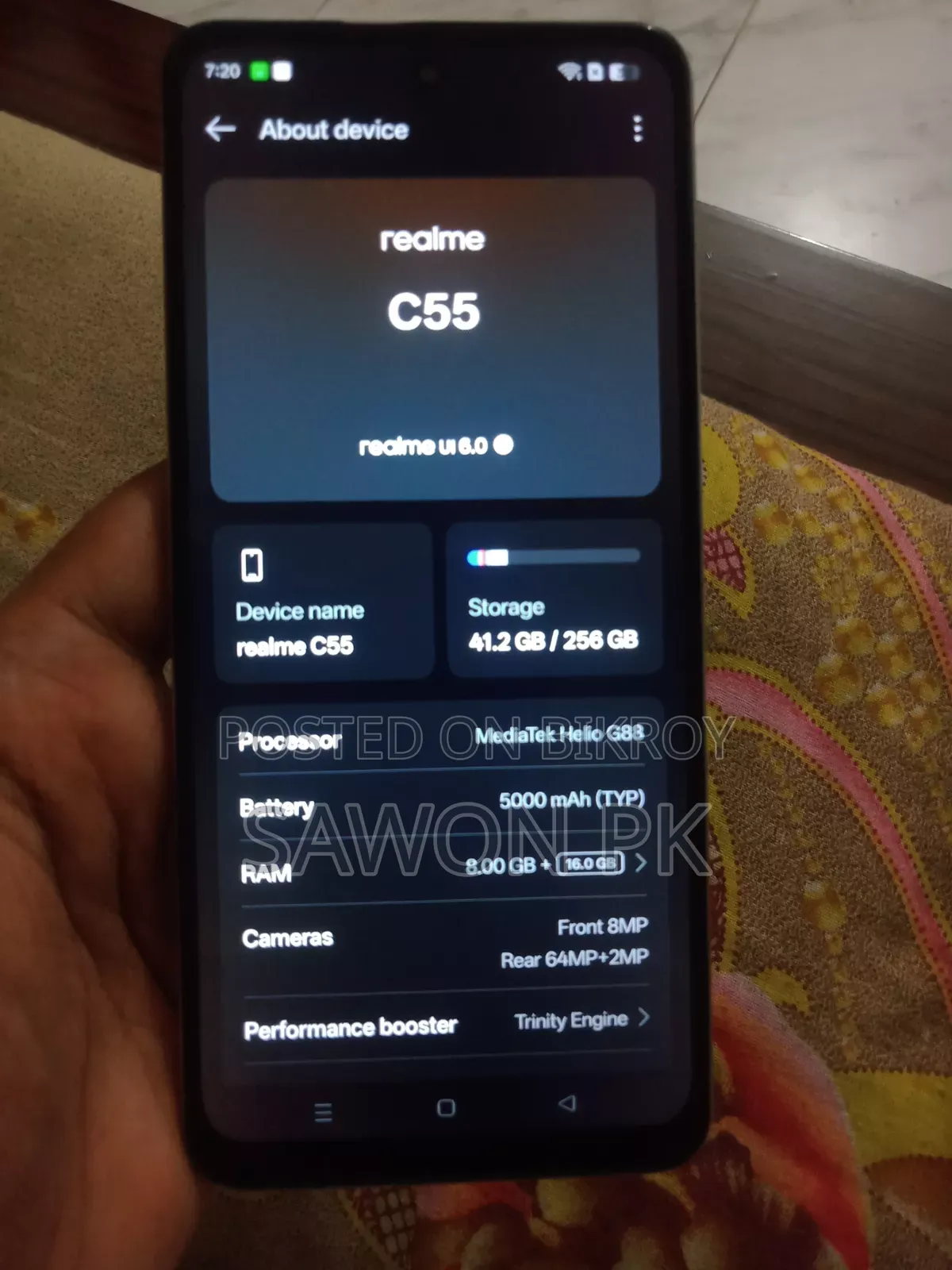 Realme C55 256 GB Rose Gold