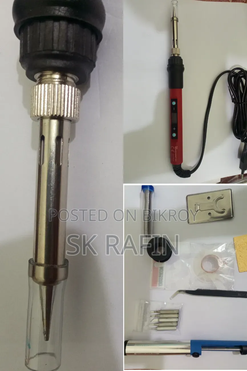 Voltage and Temperature Controlled Digital Soldering Iron Full Kit