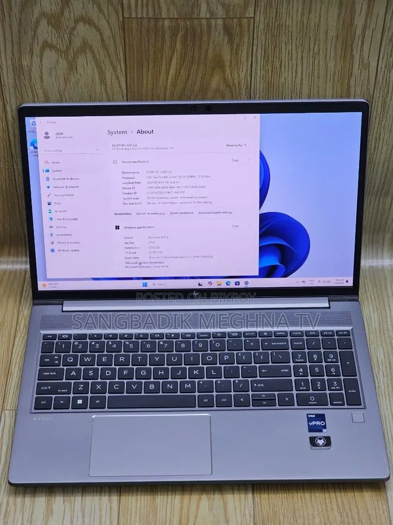 Laptop HP 4GB Intel SSD 500GB