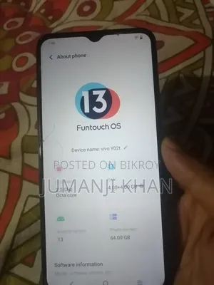 ভিভো ওয়াই০২টি ৬৪ জিবি ব্ল্যাক