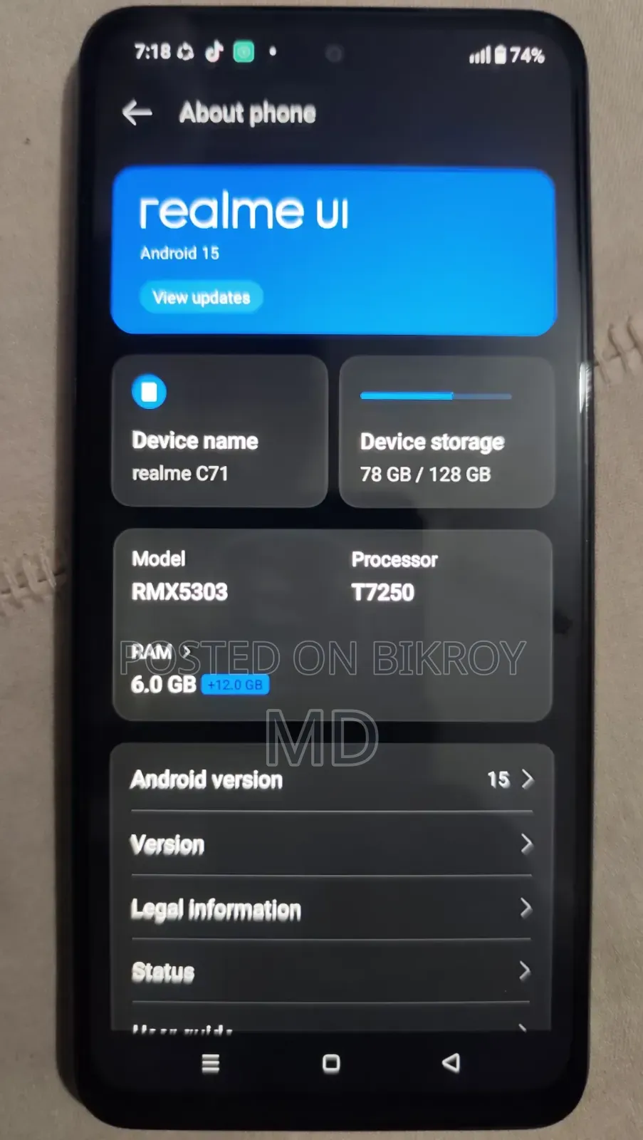 Realme C71 128 GB
