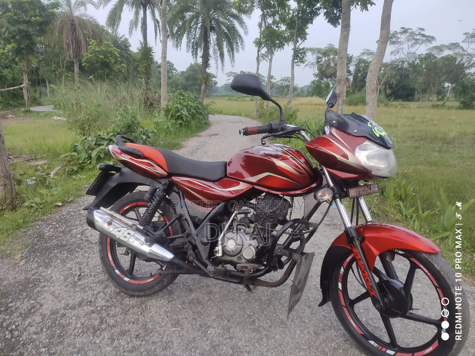 Bajaj Discover 100 2017 Red