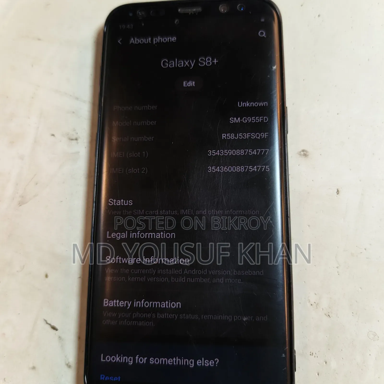 Samsung Galaxy S8 Plus 64 GB Black