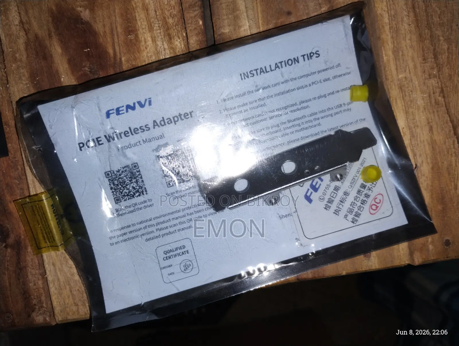 Fenvi AC1200 WiFi Bluetooth Card