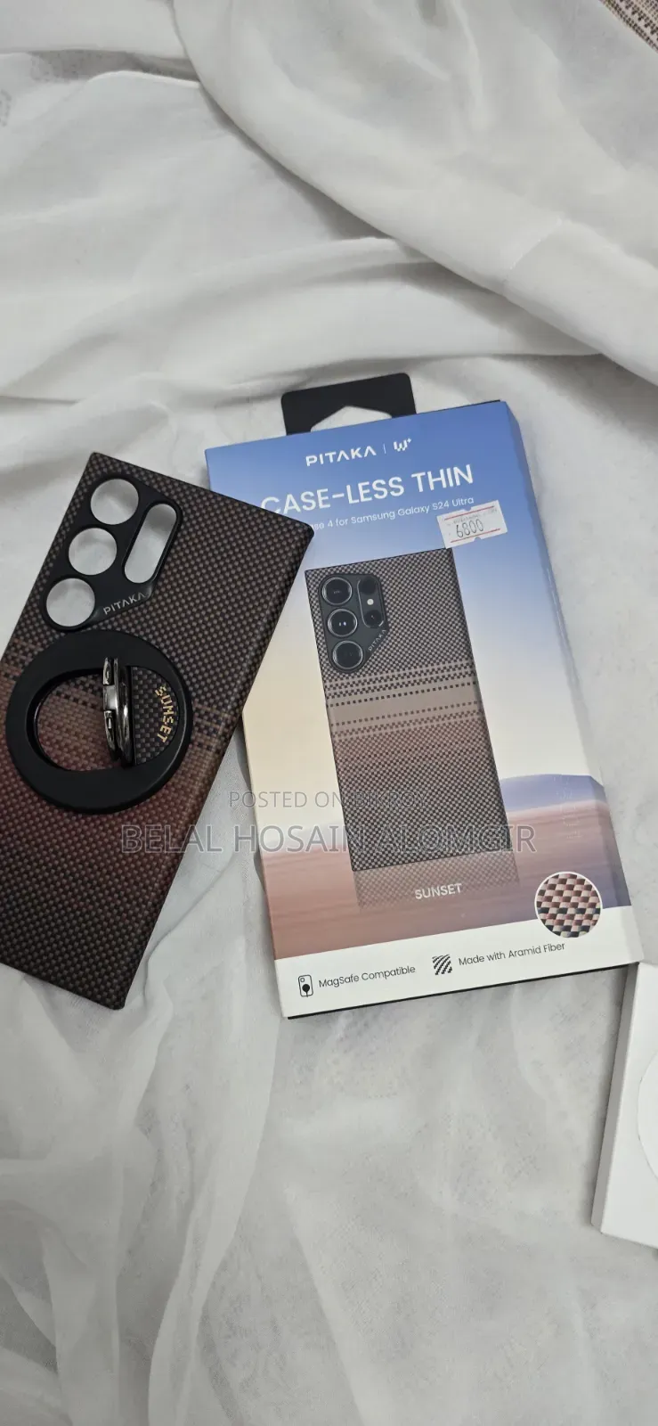 Original Pitaka Case and Ring for Samsung Galaxy S24 Ultra