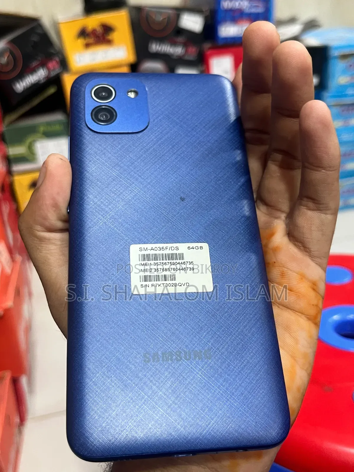 New Samsung Galaxy A03 64 GB Blue