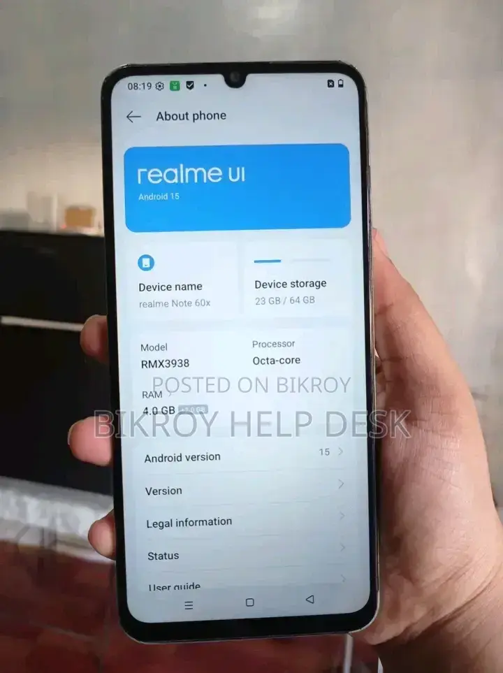 Realme Note 60x 64 GB Black