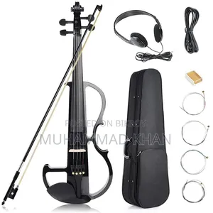 Tayste Electronic Violin for Sale. Colour: Black.