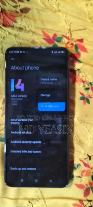 Xiaomi Pocophone F2 Pro 128 GB Blue