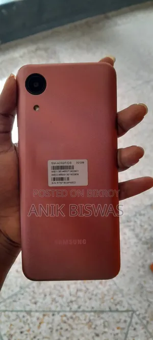 স্যামসাং গ্যালাক্সি এ০৩ কোর ৩২ জিবি পিঙ্ক