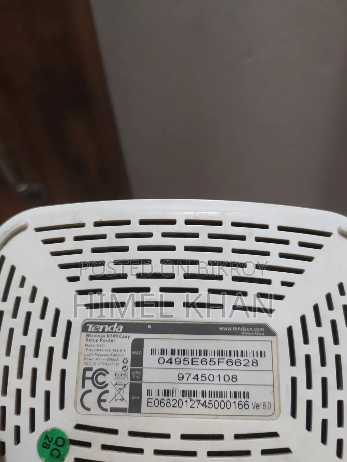Tenda N300 Easy Setup Router Running Conditions
