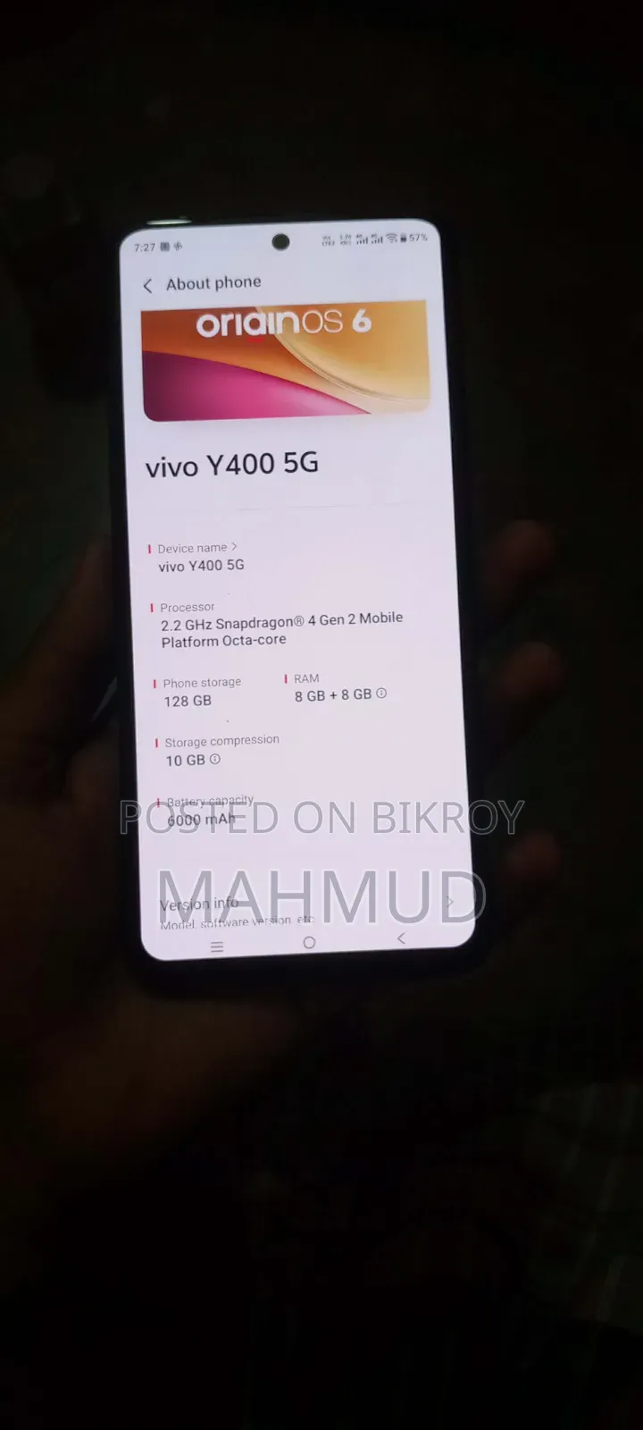 Vivo Y400 128 GB Black