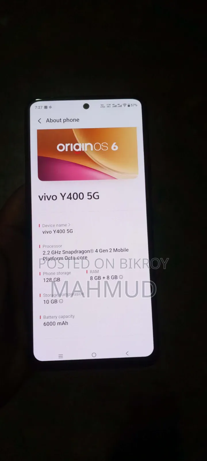 Vivo Y400 128 GB Black
