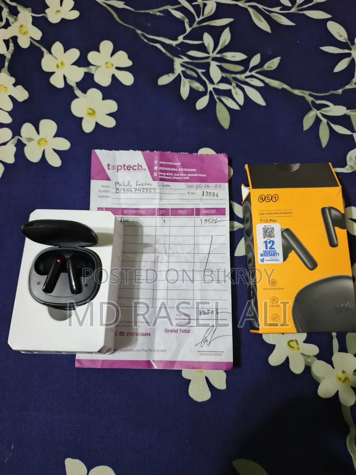 Qcy T13 Pro headphone
