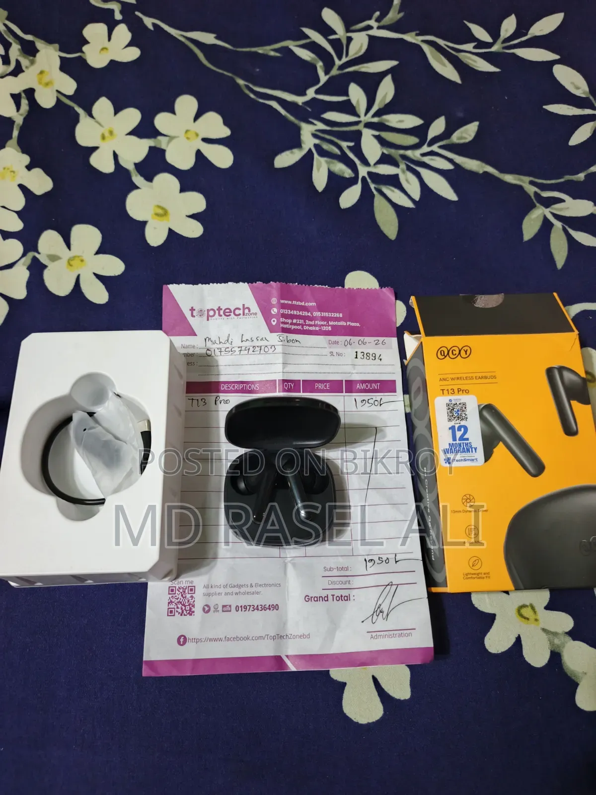 Qcy T13 Pro headphone