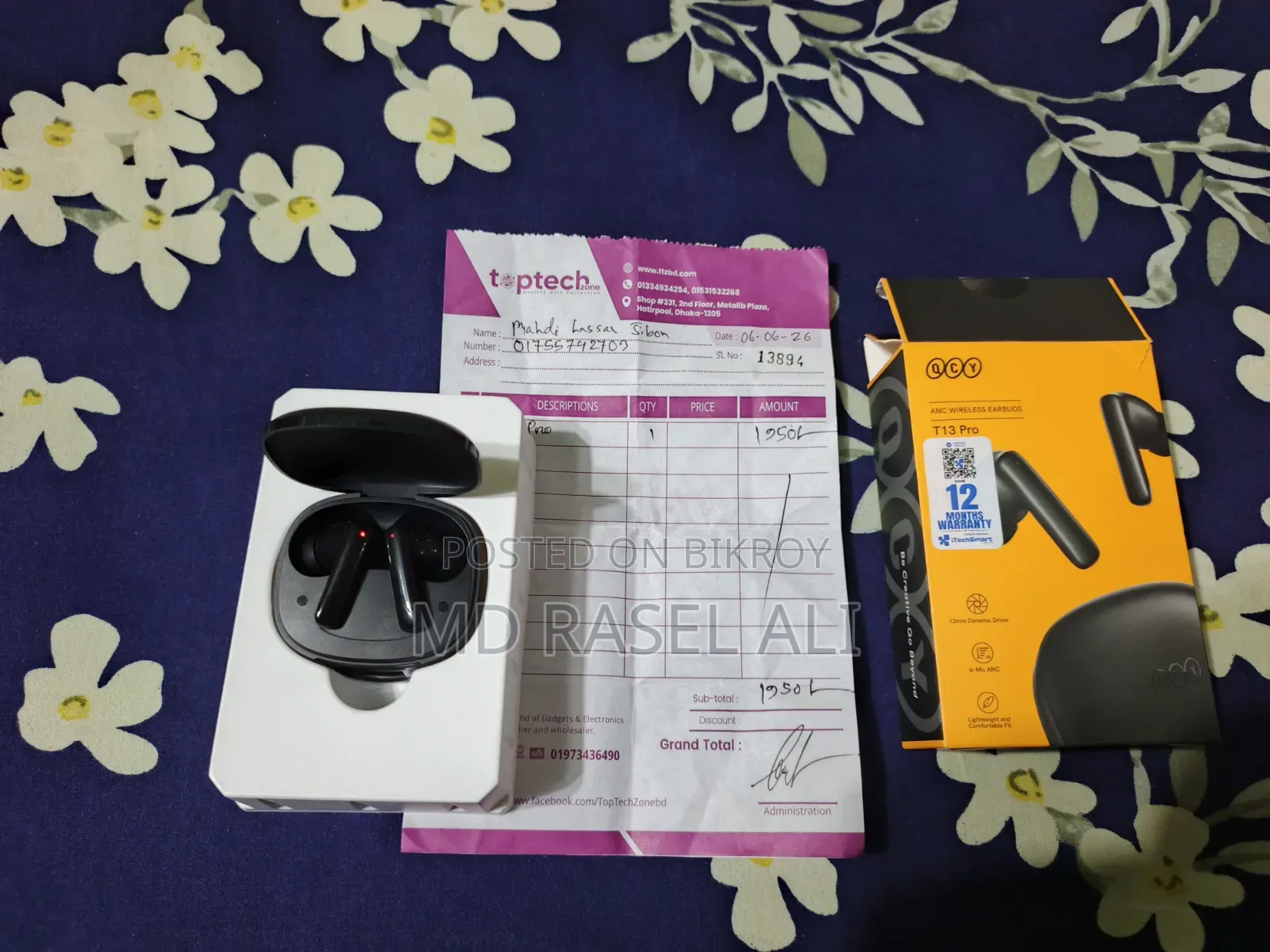 Qcy T13 Pro headphone