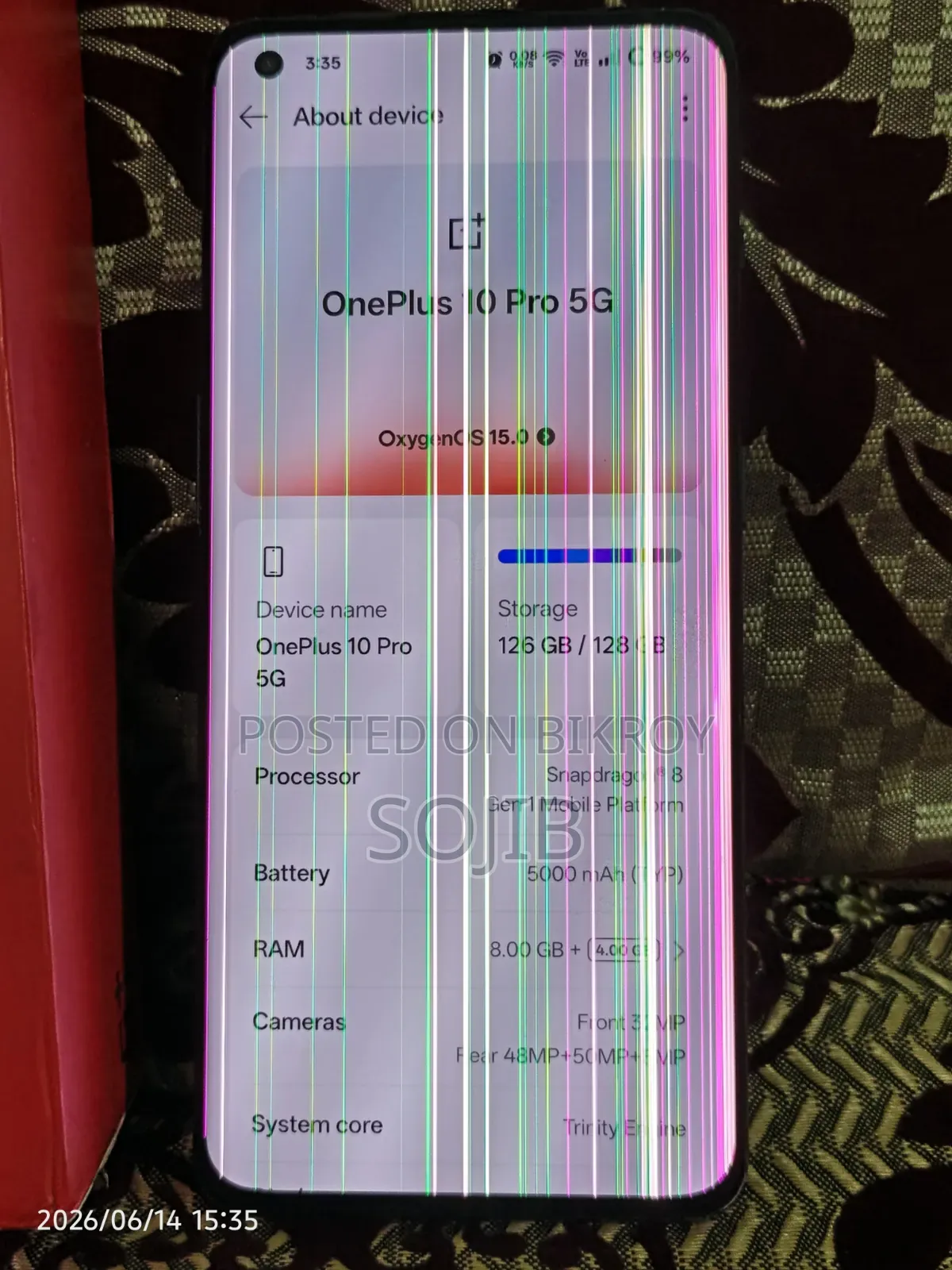নতুন OnePlus 10 Pro ১২৮ জিবি কালো