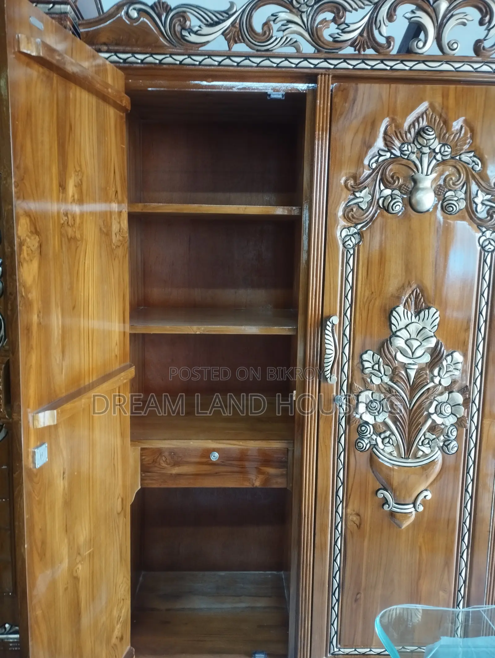 Royal design 4-door wardrobe for only 90 thousand taka