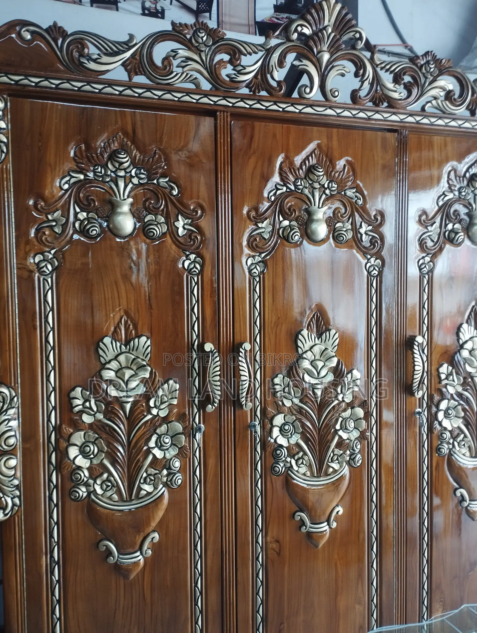 Royal design 4-door wardrobe for only 90 thousand taka