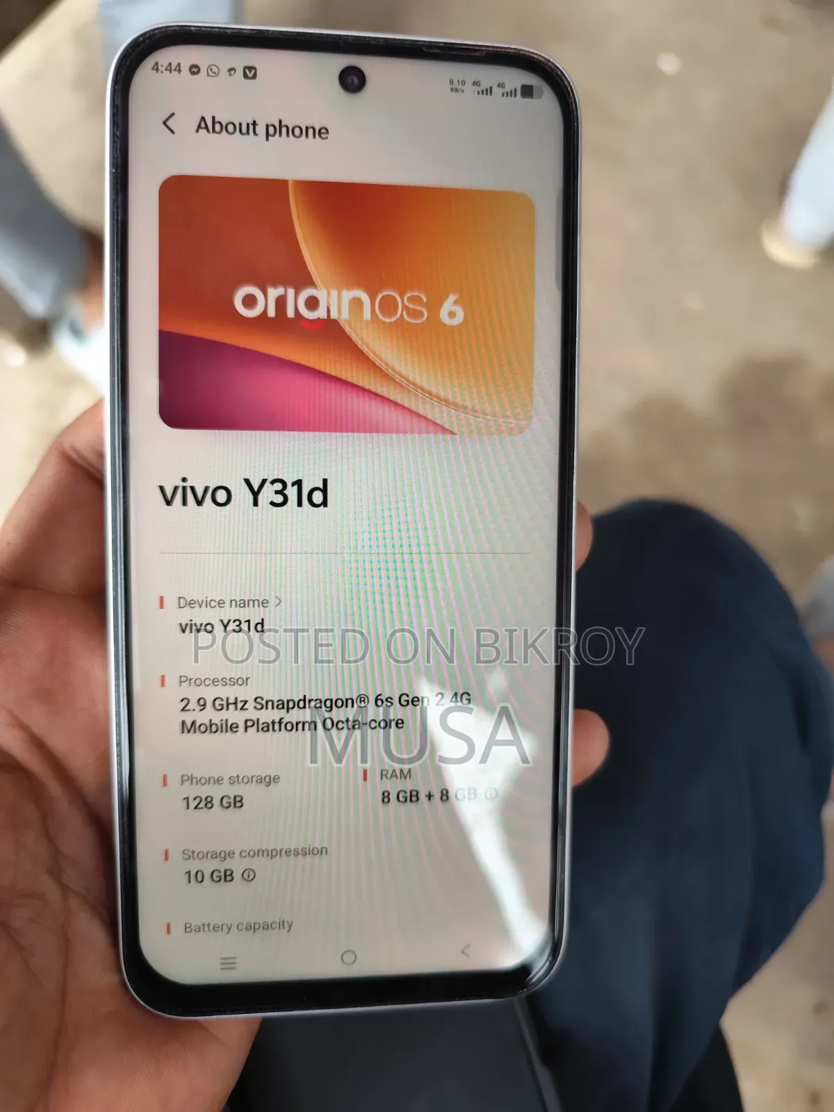 Vivo Y31d 128 GB White