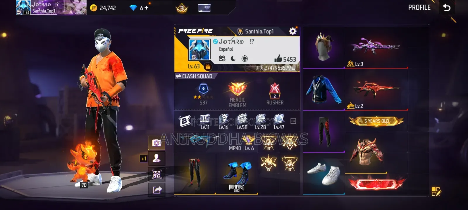 Free Fire Id for Sale.