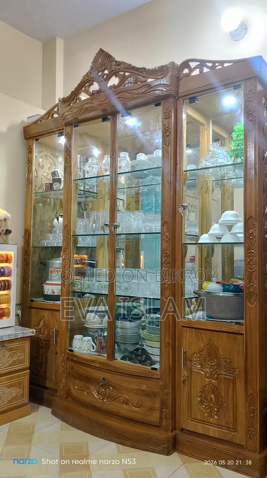 গ্লাস কেবিনেট শোকেস+ওয়ারড্রয়ার
