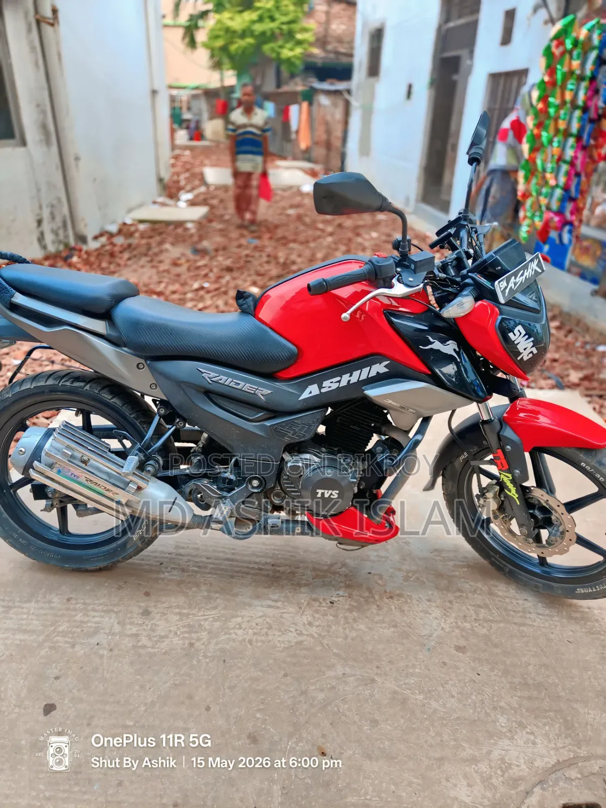 TVS Raider 125 2022 Red