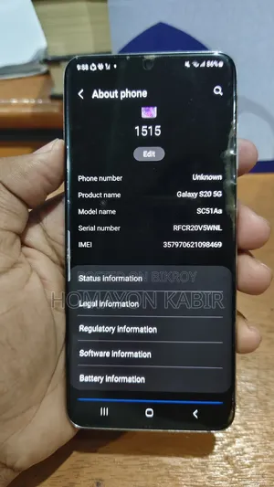 Samsung Galaxy S20 5G Uw 128 GB White