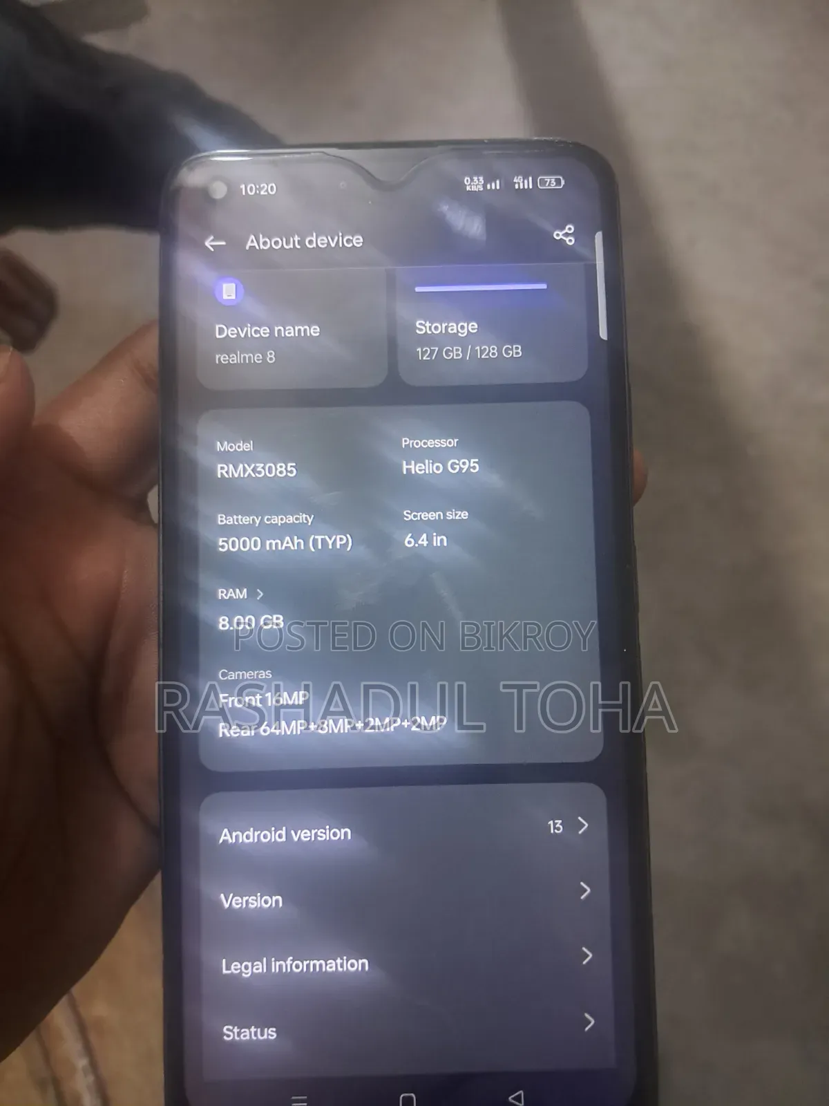 Realme 7 (Asia) 128 GB Black