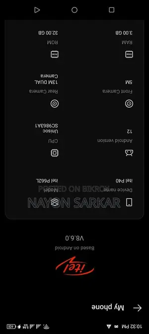 Itel P40 32 GB Black