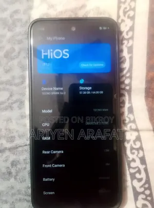 New Tecno 4 GB Black