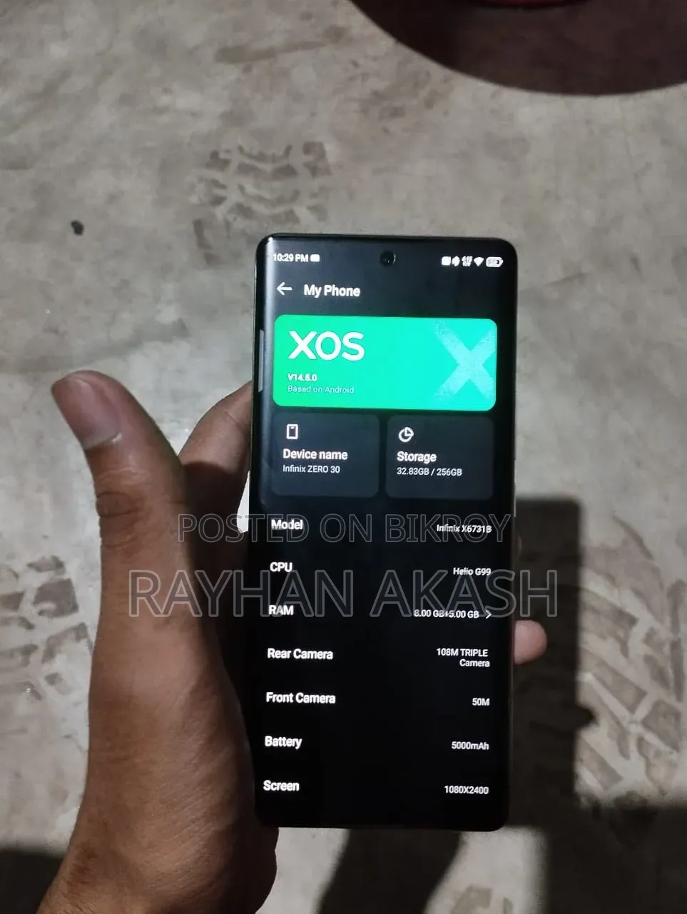 Infinix Zero 30 4G 256 GB Yellow
