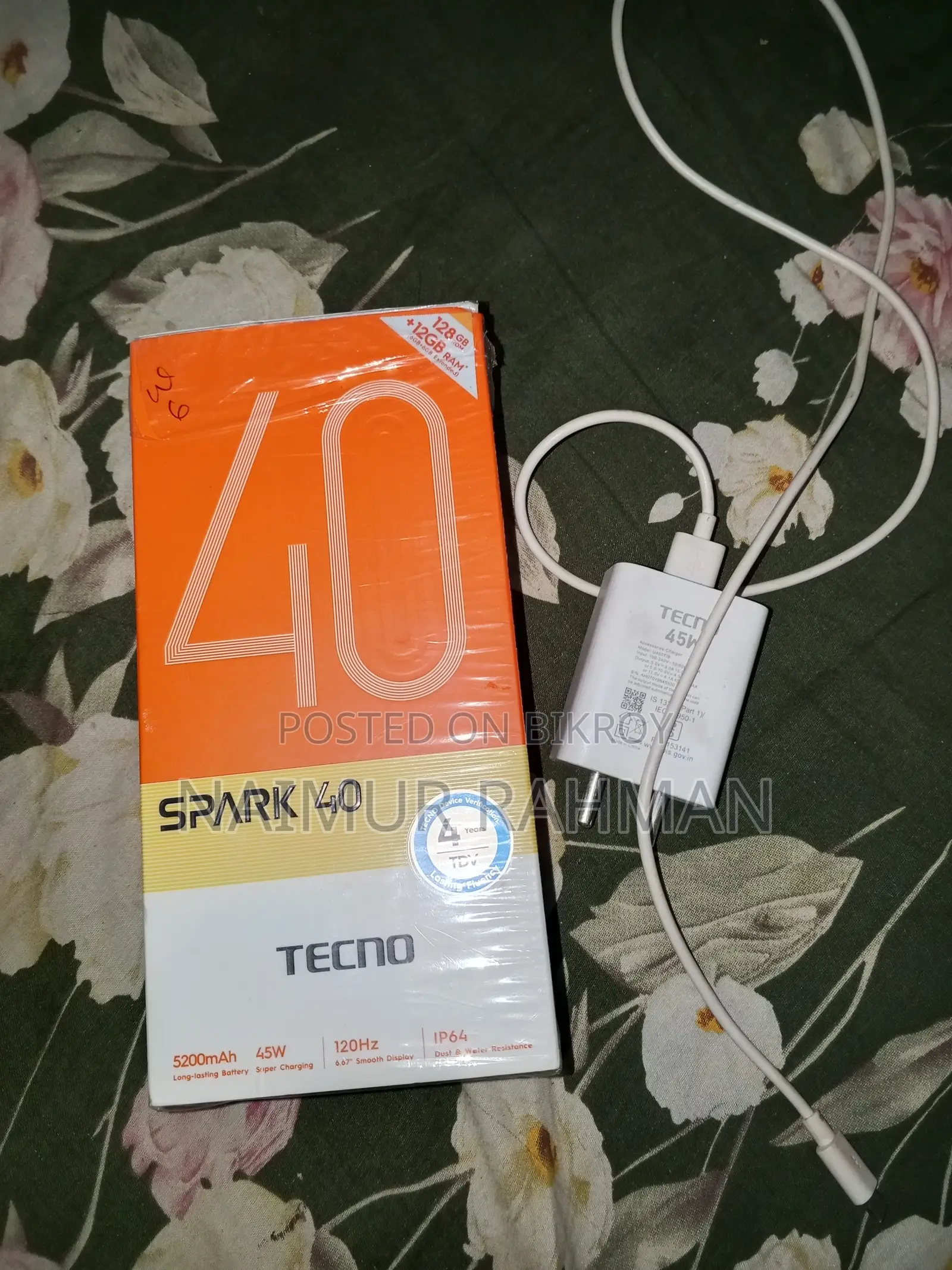 Tecno Spark 40 128 GB White