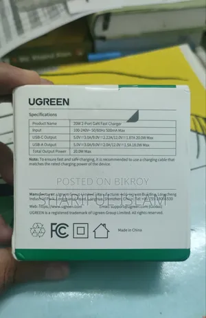 Ugreen 20w GaN PD 3.0 Charger