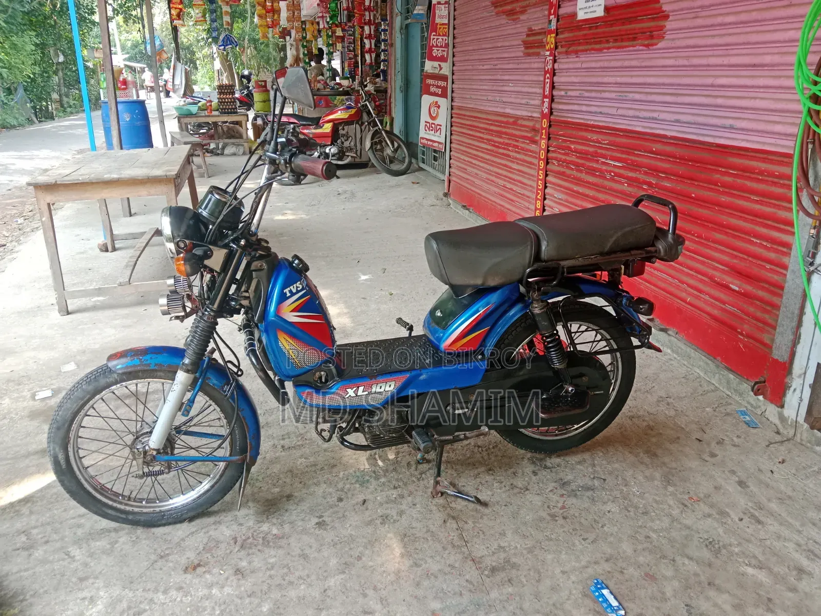 TVS XL 100 2018 Blue