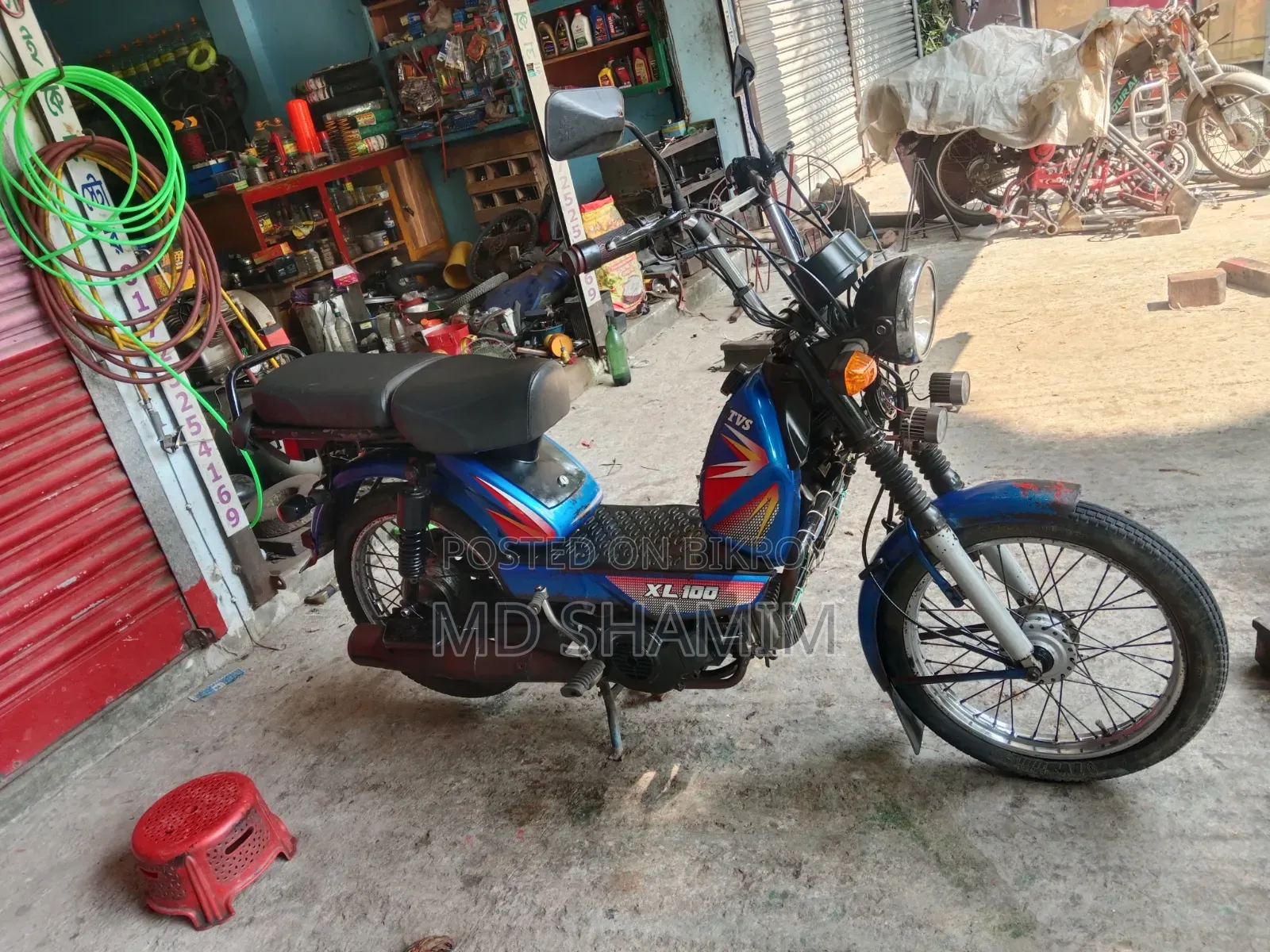 TVS XL 100 2018 Blue