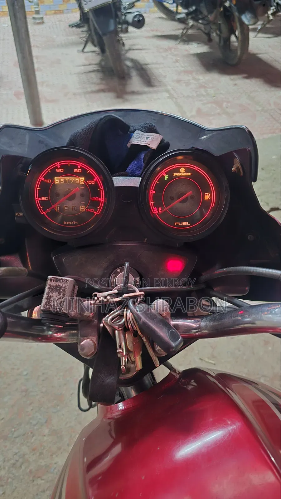 Bajaj Discover 100 2012 Red