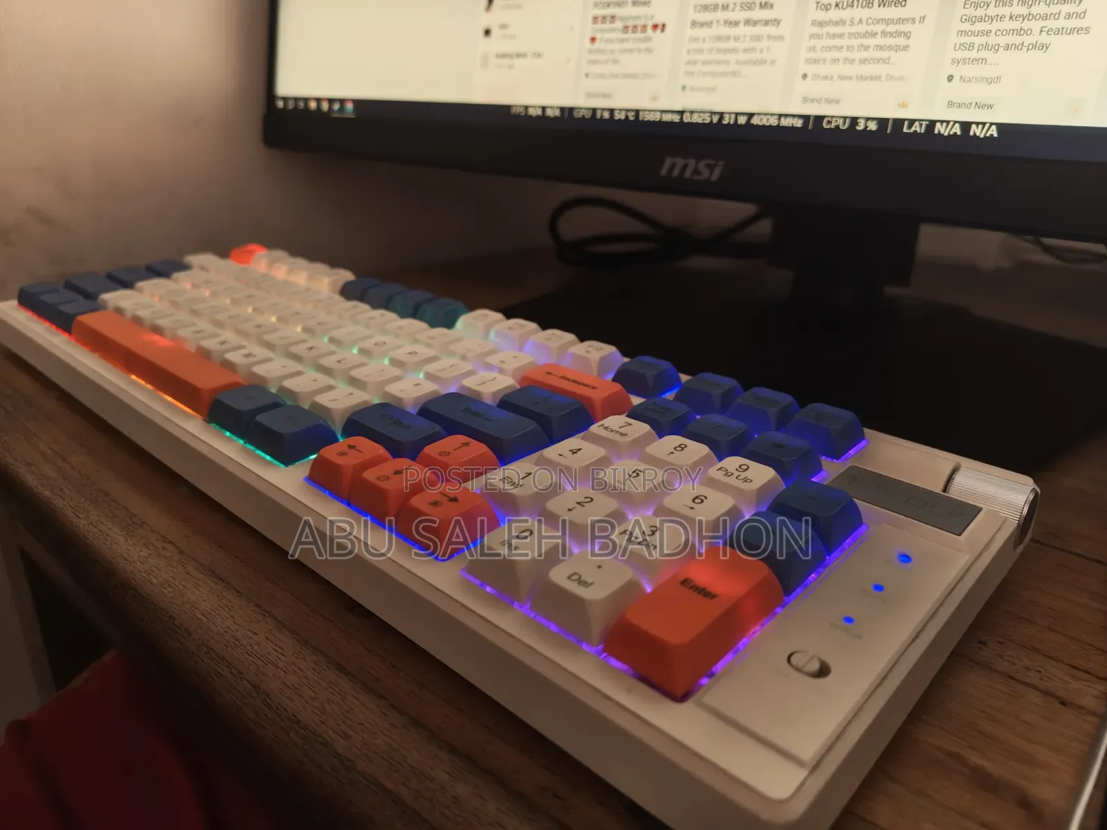 T-wolf T70 Rgb Tri-mode Mechanical Gaming Keyboard