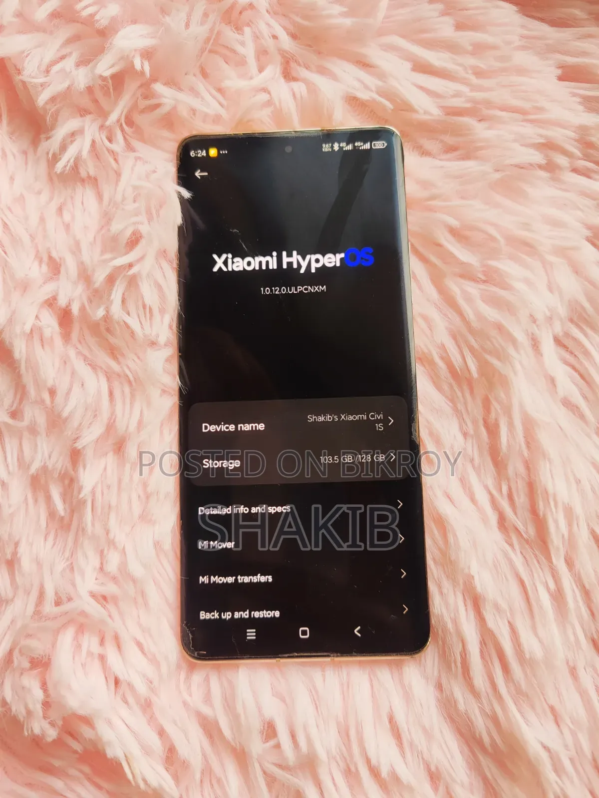 Xiaomi Civi 1S 128 GB Rose Gold
