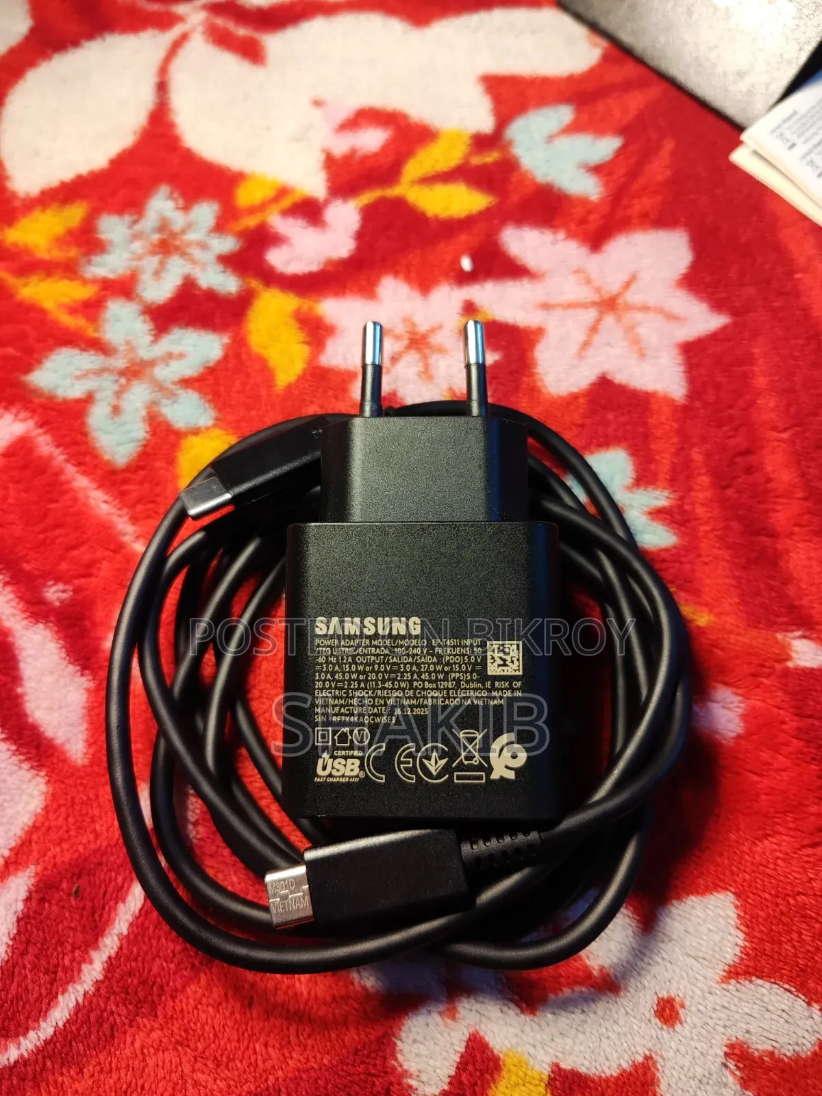 Samsung 45w Original Super Fast Charging 2.0 Charger