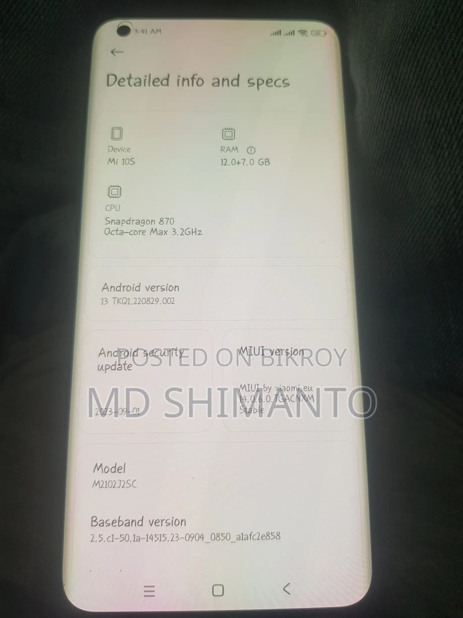 Xiaomi Mi 10 Pro 256 GB Blue