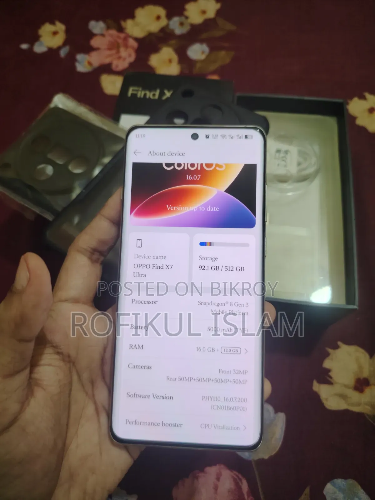 Oppo Find X7 Ultra 512 GB Yellow