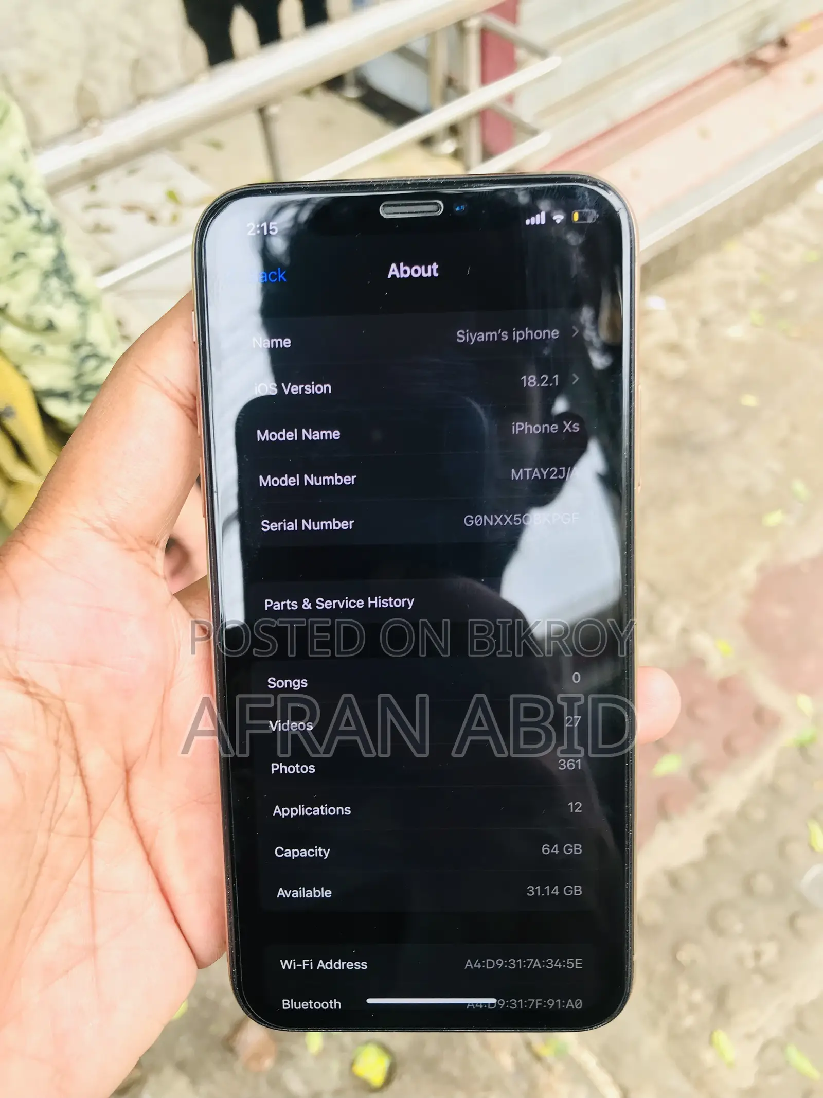 Apple iPhone XS 64 GB White