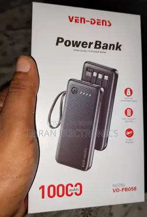 ভেন্ডেন্স পাওয়ার ব্যাংক ১০০০০ এমএএইচ