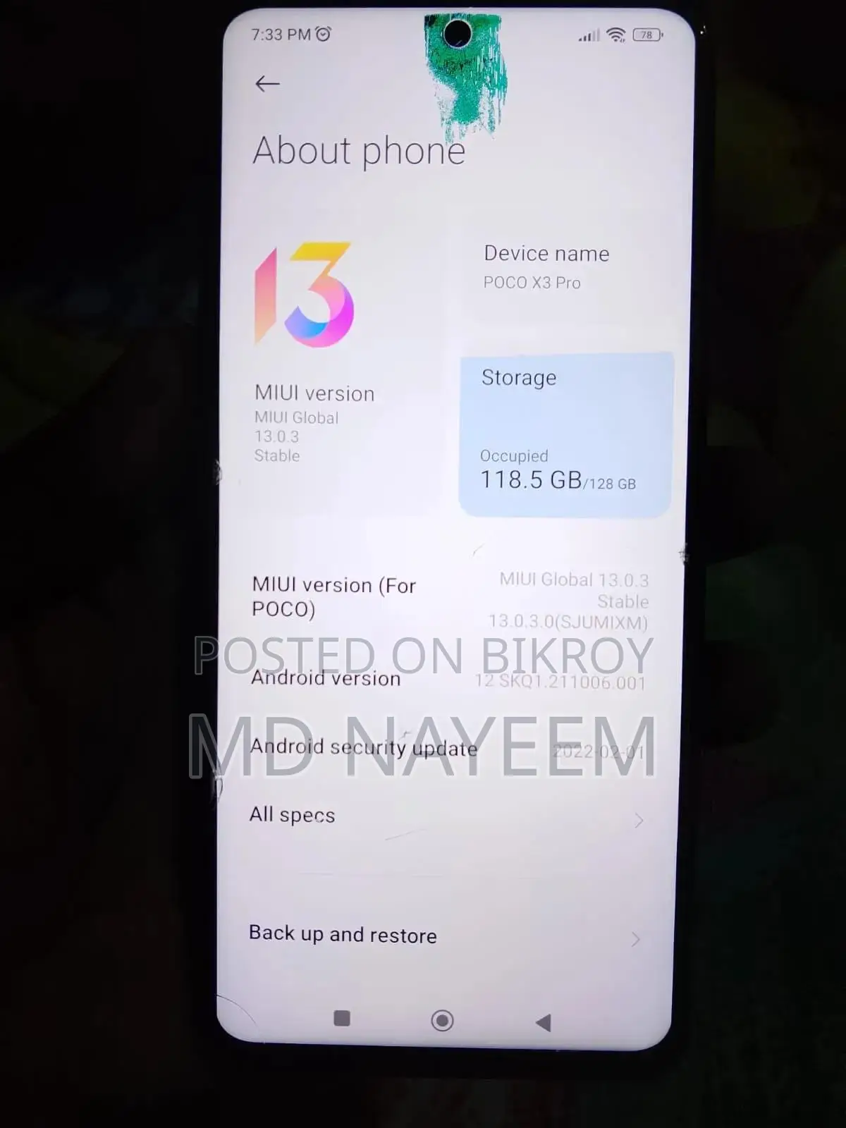 Xiaomi Poco X3 Pro 128 GB Black