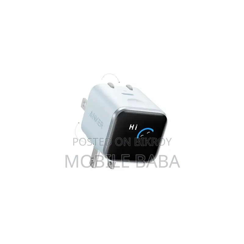 Anker Nano 45w Charger (Smart Display, 180° Foldable) -cn