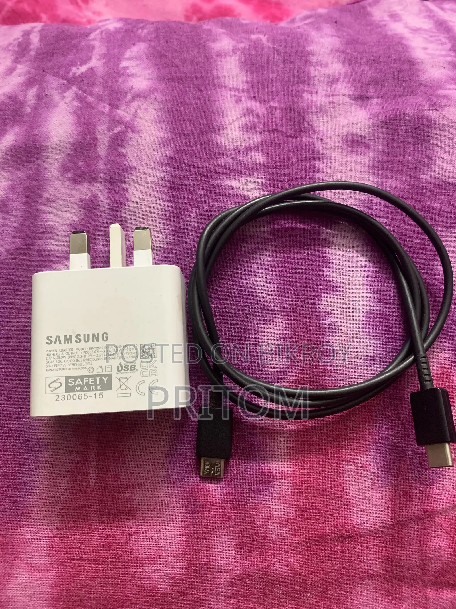 Samsung 25w Usb-c Power Adapter With Cable